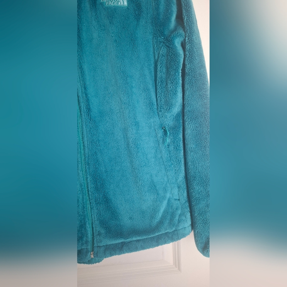 The North Face Turquoise Fleece Full Zip Jacket Porcelain Green M WINTER OUTDOO - Picture 9 of 11